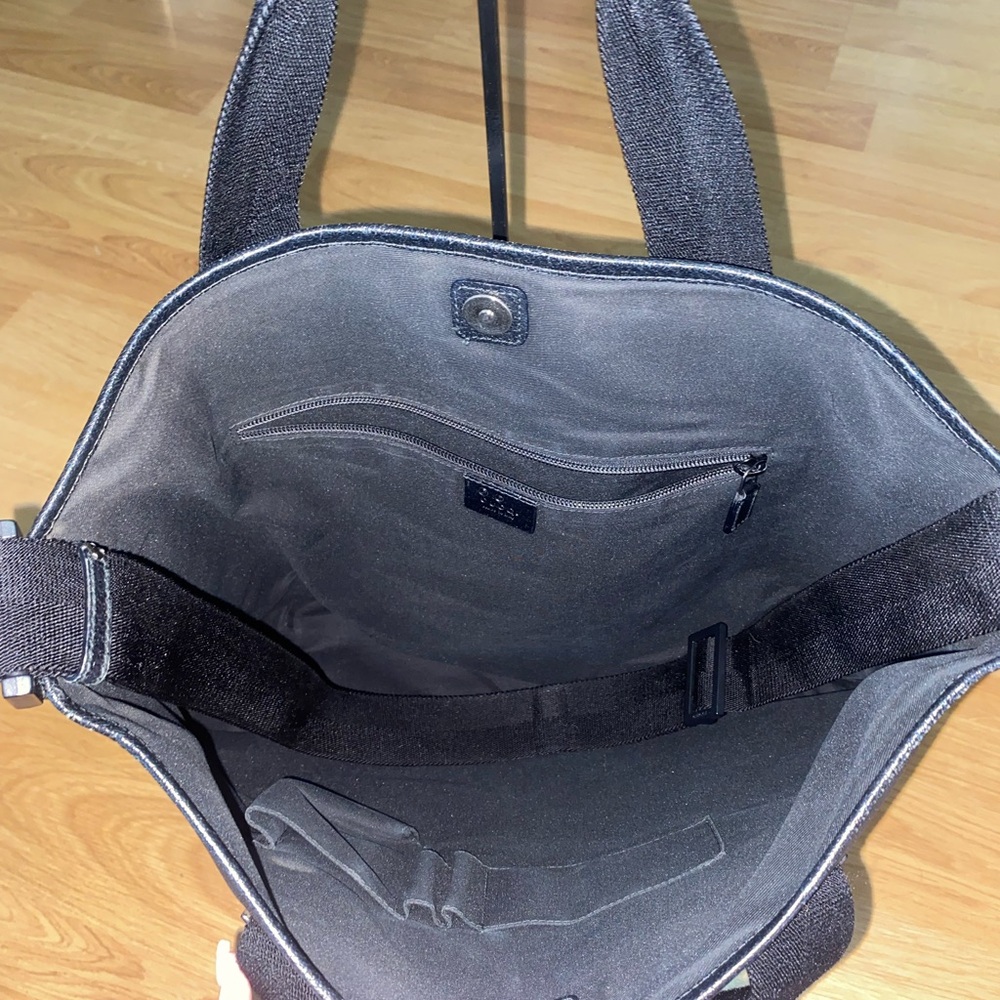 🖤 GUCCI Black PVC Tote and Shoulder Bag 🖤 - Picture 9 of 16